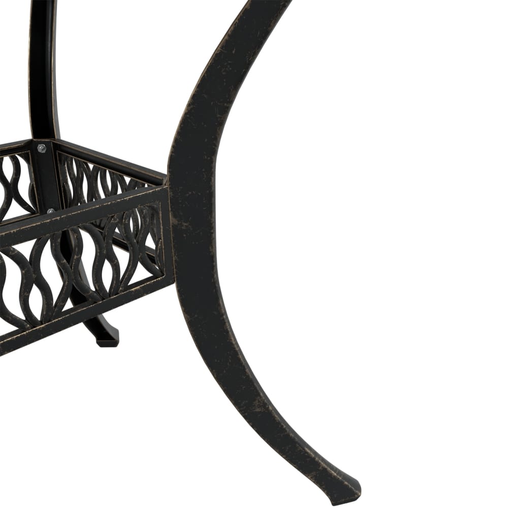 vidaXL 5-tlg. Garten-Essgruppe Bronzen Aluminiumguss