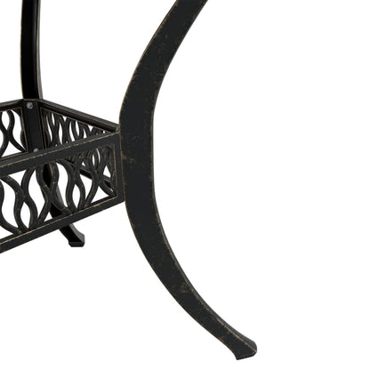 vidaXL 5-tlg. Garten-Essgruppe Bronzen Aluminiumguss