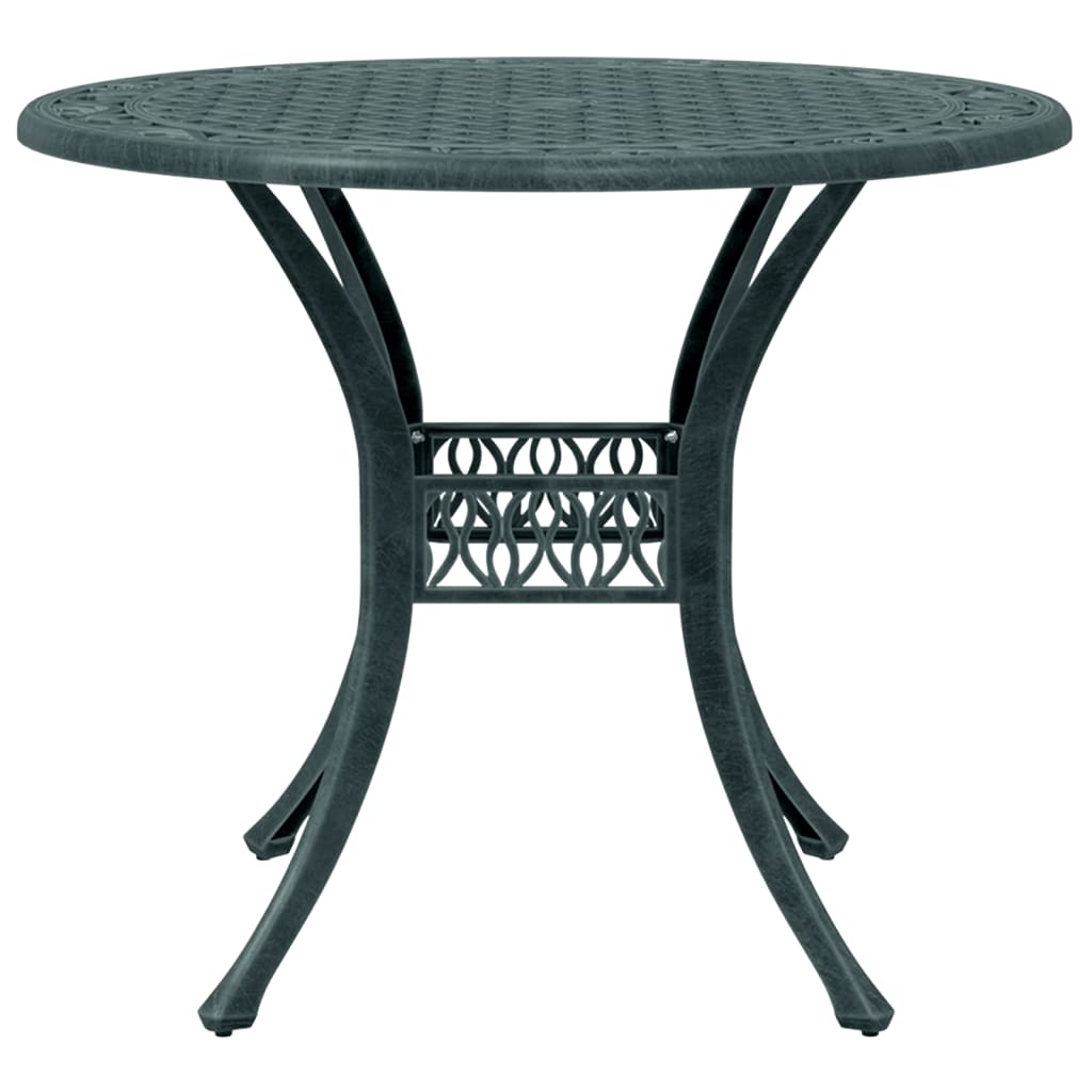 vidaXL 5-tlg. Garten-Essgruppe Grün Aluminiumguss
