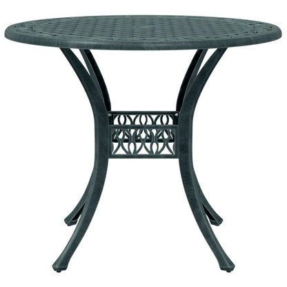 vidaXL 5-tlg. Garten-Essgruppe Grün Aluminiumguss
