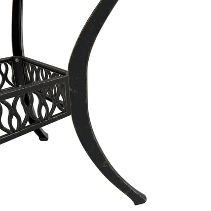 vidaXL 5-tlg. Garten-Essgruppe Bronzen Aluminiumguss