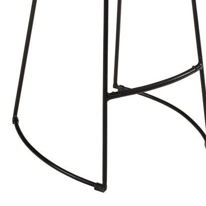 vidaXL Set de bar 7 pcs Bois de manguier rugueux et métal
