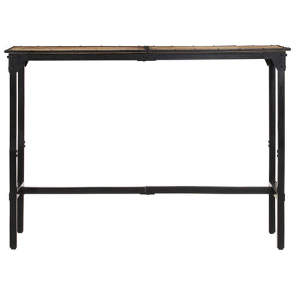 vidaXL Set de bar 7 pcs Bois de manguier rugueux et métal