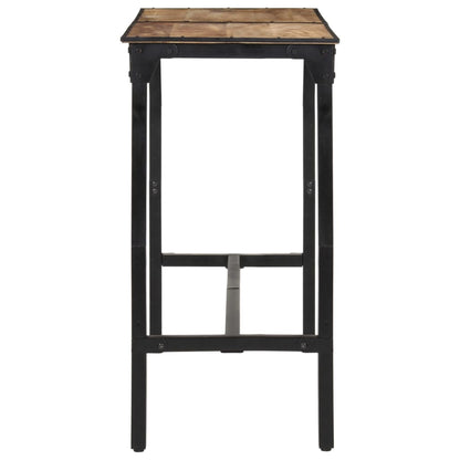 vidaXL Set de bar 7 pcs Bois de manguier rugueux et métal