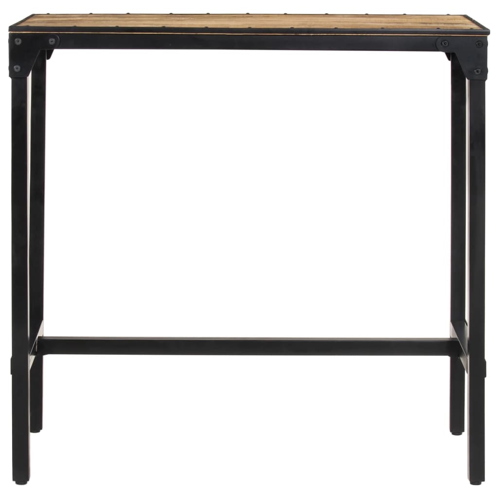 vidaXL Ensemble de bar 5 pièces en bois de manguier brut et métal