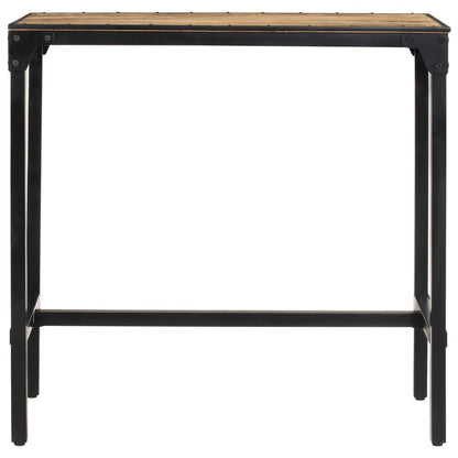 vidaXL Ensemble de bar 5 pièces en bois de manguier brut et métal