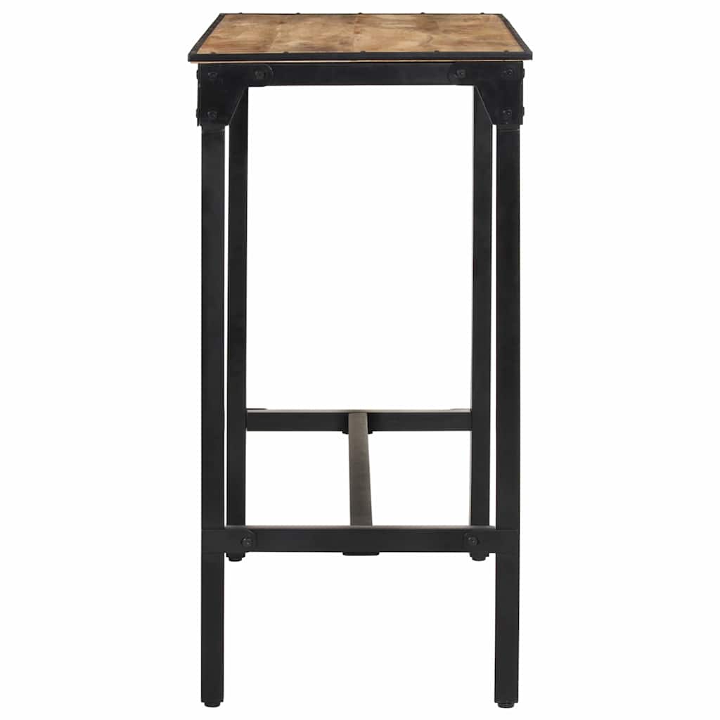 vidaXL Ensemble de bar 5 pièces en bois de manguier brut et métal