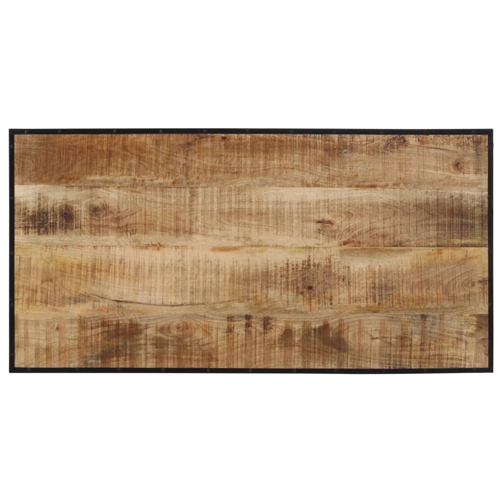 vidaXL Ensemble de bar 5 pièces en bois de manguier brut et métal