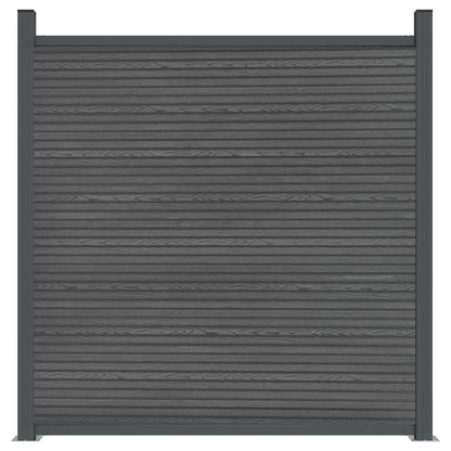 vidaXL Zaunelement WPC Grau 180x186 cm