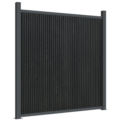 vidaXL Zaunelement WPC Grau 180x186 cm