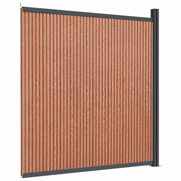 vidaXL Zaunelement Braun 173x186 cm WPC