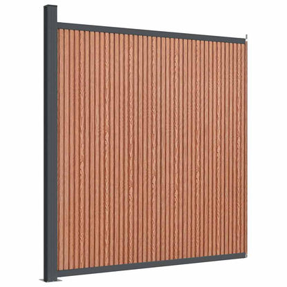 vidaXL Zaunelement Braun 173x186 cm WPC
