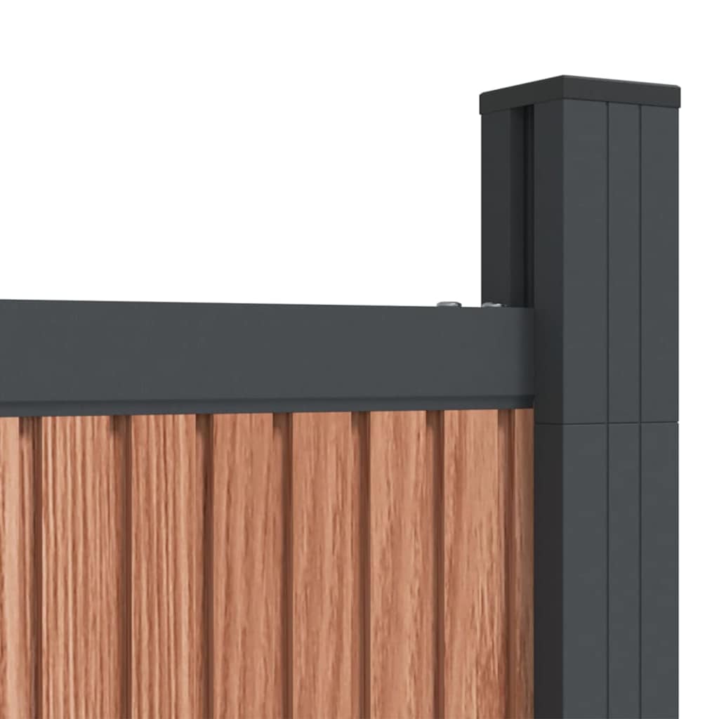 vidaXL Zaunelement Braun 173x186 cm WPC