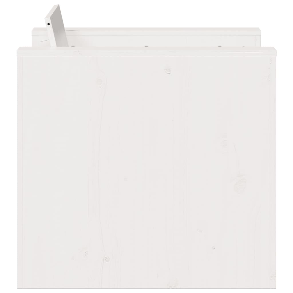 vidaXL Fauteuil de jardin Blanc 79x60x62 cm Bois de pin massif