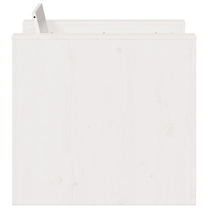 vidaXL Fauteuil de jardin Blanc 79x60x62 cm Bois de pin massif