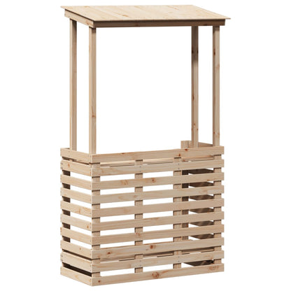 vidaXL Bar de jardin avec toit 112,5x57x195,5 cm Bois de pin massif