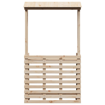 vidaXL Bar de jardin avec toit 112,5x57x195,5 cm Bois de pin massif