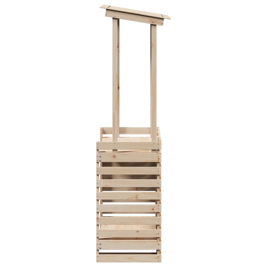 vidaXL Bar de jardin avec toit 112,5x57x195,5 cm Bois de pin massif