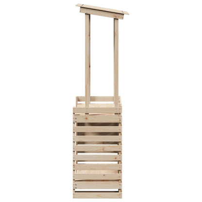 vidaXL Bar de jardin avec toit 112,5x57x195,5 cm Bois de pin massif