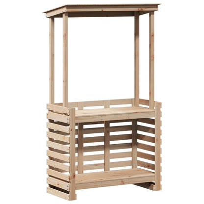 vidaXL Bar de jardin avec toit 112,5x57x195,5 cm Bois de pin massif