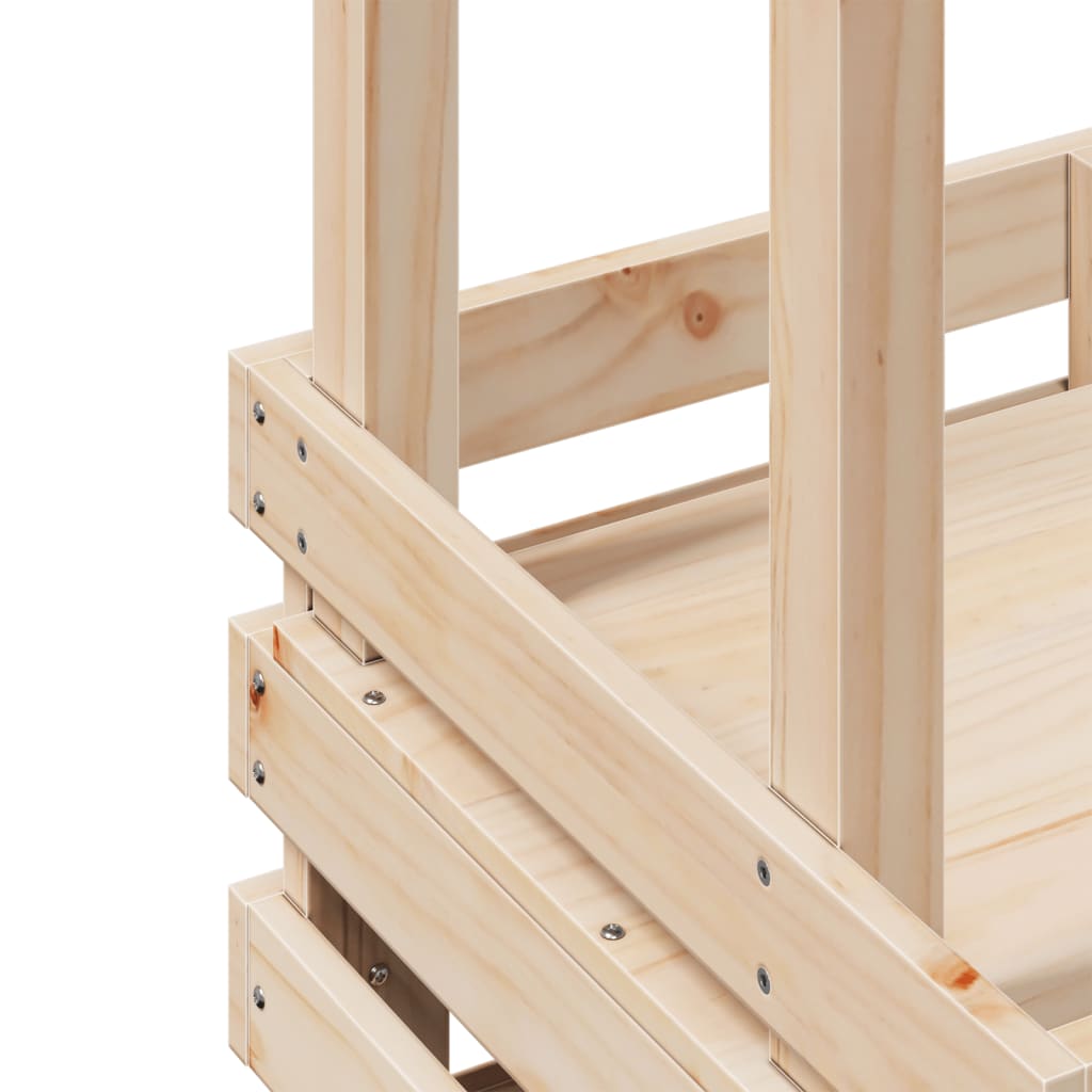 vidaXL Bar de jardin avec toit 112,5x57x195,5 cm Bois de pin massif