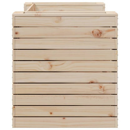 vidaXL Banc de jardin avec jardinières 167,5x60x65 cm Bois de pin massif