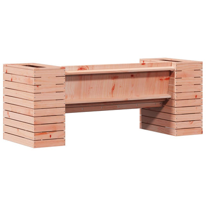 vidaXL Gartenbank mit Pflanzkübeln 167,5x60x65 cm Massivholz Douglasie