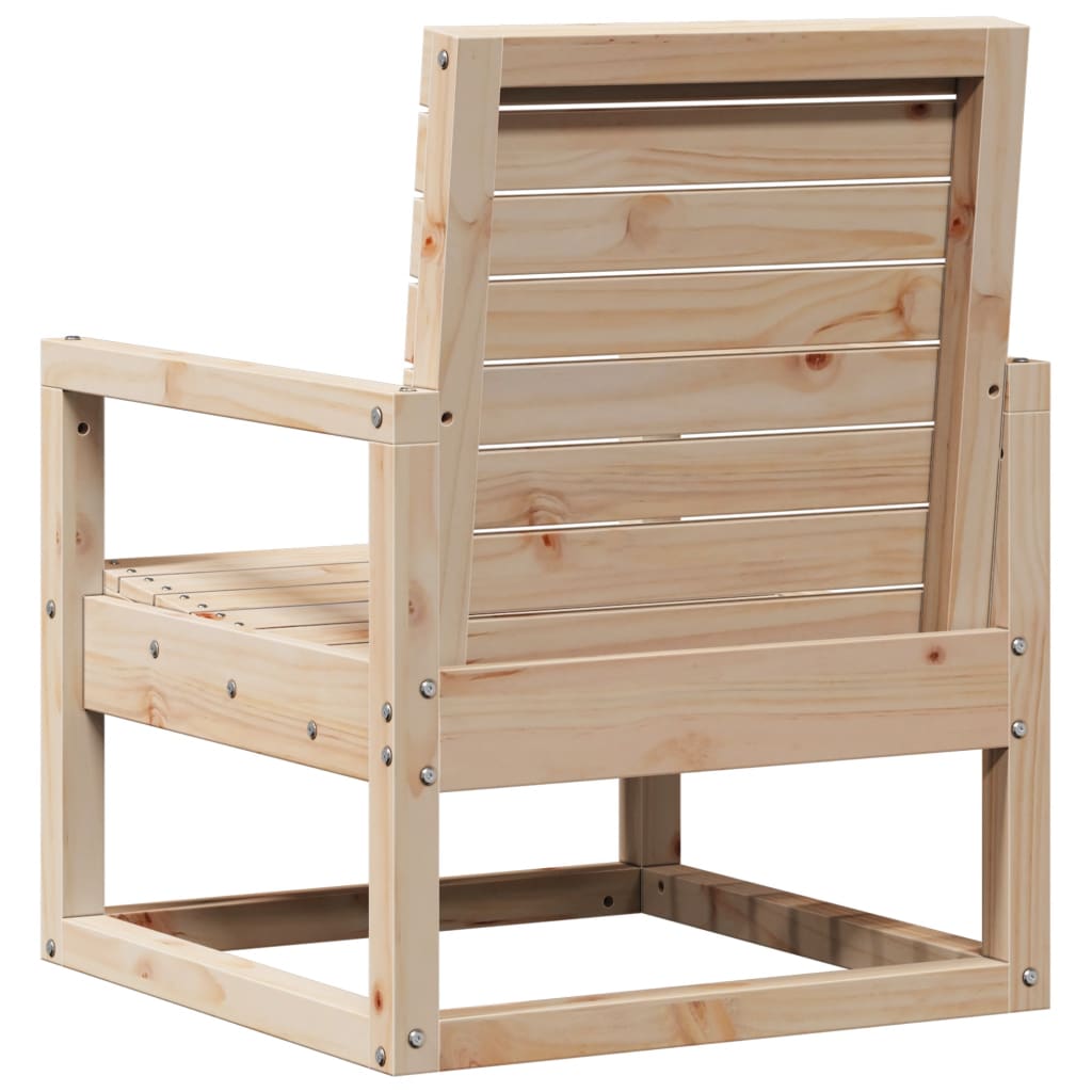 vidaXL Salon de jardin 3 pcs en bois de pin massif