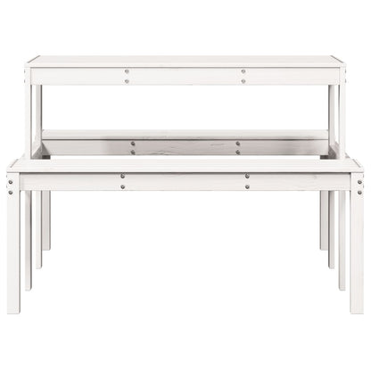 vidaXL Picknicktisch 110x134x75 cm Massivholz Kiefer