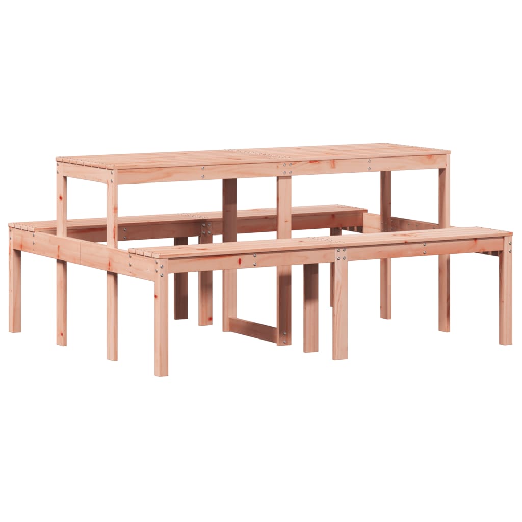 vidaXL Picknicktisch 160x134x75 cm Massivholz Douglasie