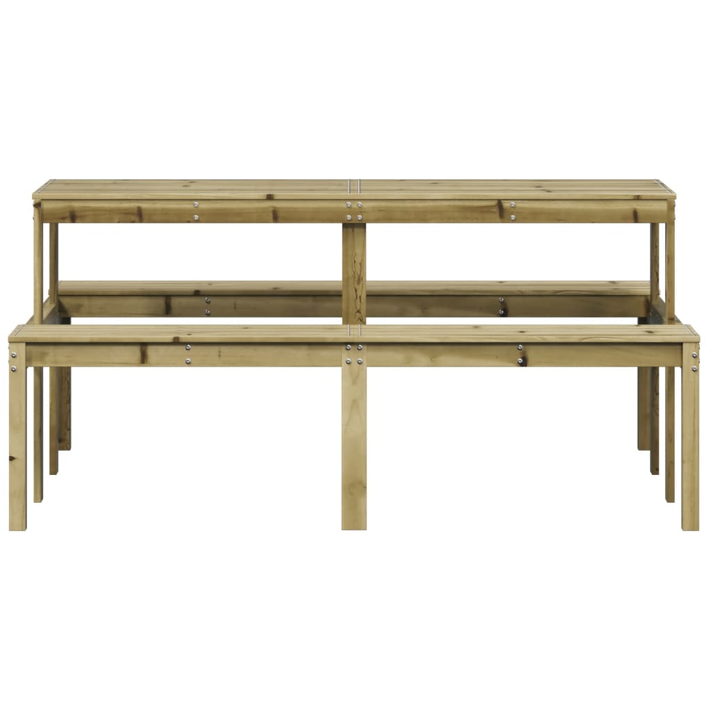 vidaXL Picknicktisch 160x134x75 cm Imprägniertes Kiefernholz