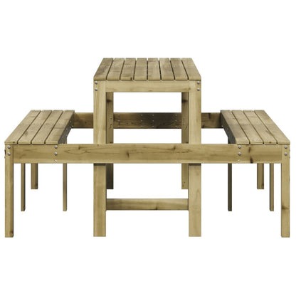 vidaXL Picknicktisch 160x134x75 cm Imprägniertes Kiefernholz