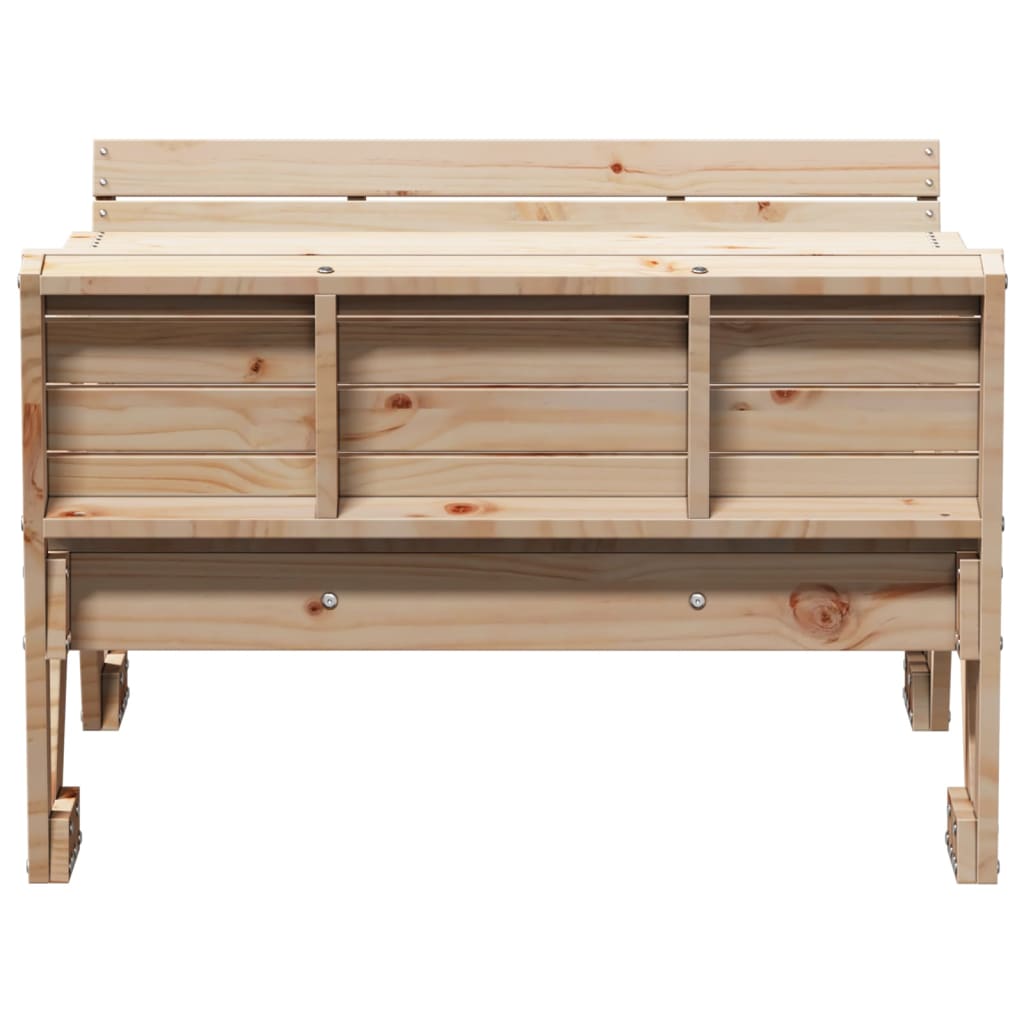 vidaXL Picknicktisch für Kinder 88x122x58 cm Massivholz Kiefer