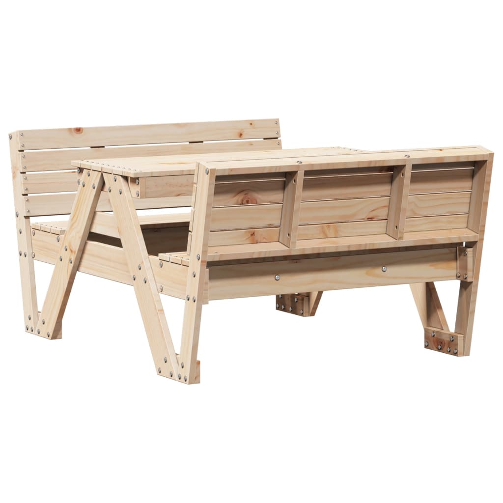 vidaXL Picknicktisch für Kinder 88x122x58 cm Massivholz Kiefer
