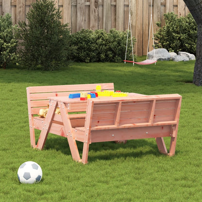 vidaXL Table de pique-nique pour enfants 88x122x58 cm en bois de douglas massif