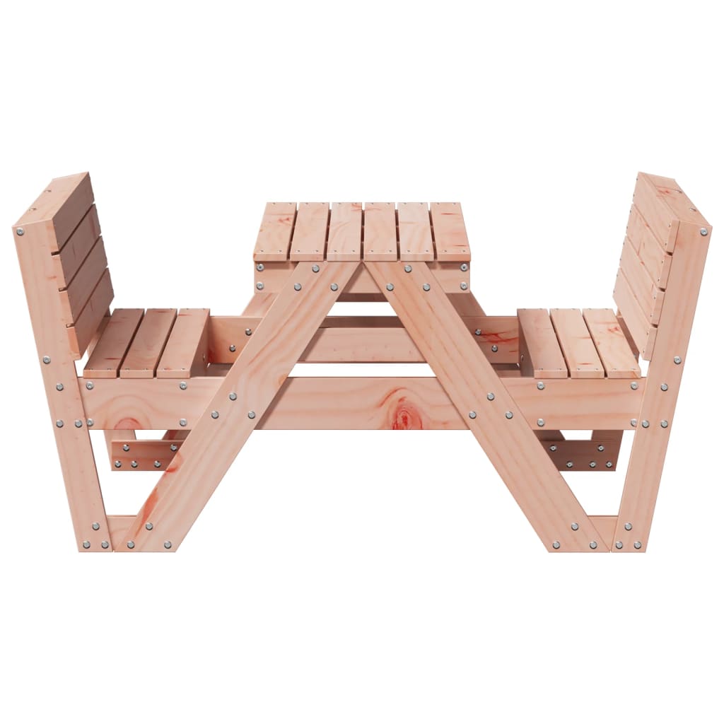 vidaXL Table de pique-nique pour enfants 88x122x58 cm en bois de douglas massif