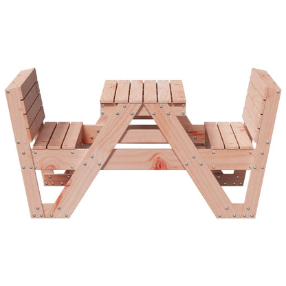 vidaXL Table de pique-nique pour enfants 88x122x58 cm en bois de douglas massif