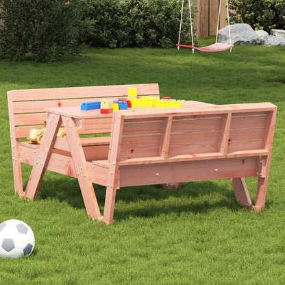 vidaXL Table de pique-nique pour enfants 88x122x58 cm en bois de douglas massif