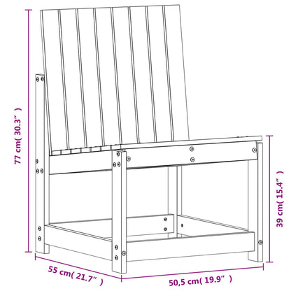 vidaXL Salon de jardin 3 pcs en bois de pin massif