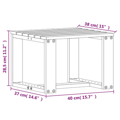 vidaXL Salon de jardin 3 pcs en bois de pin massif