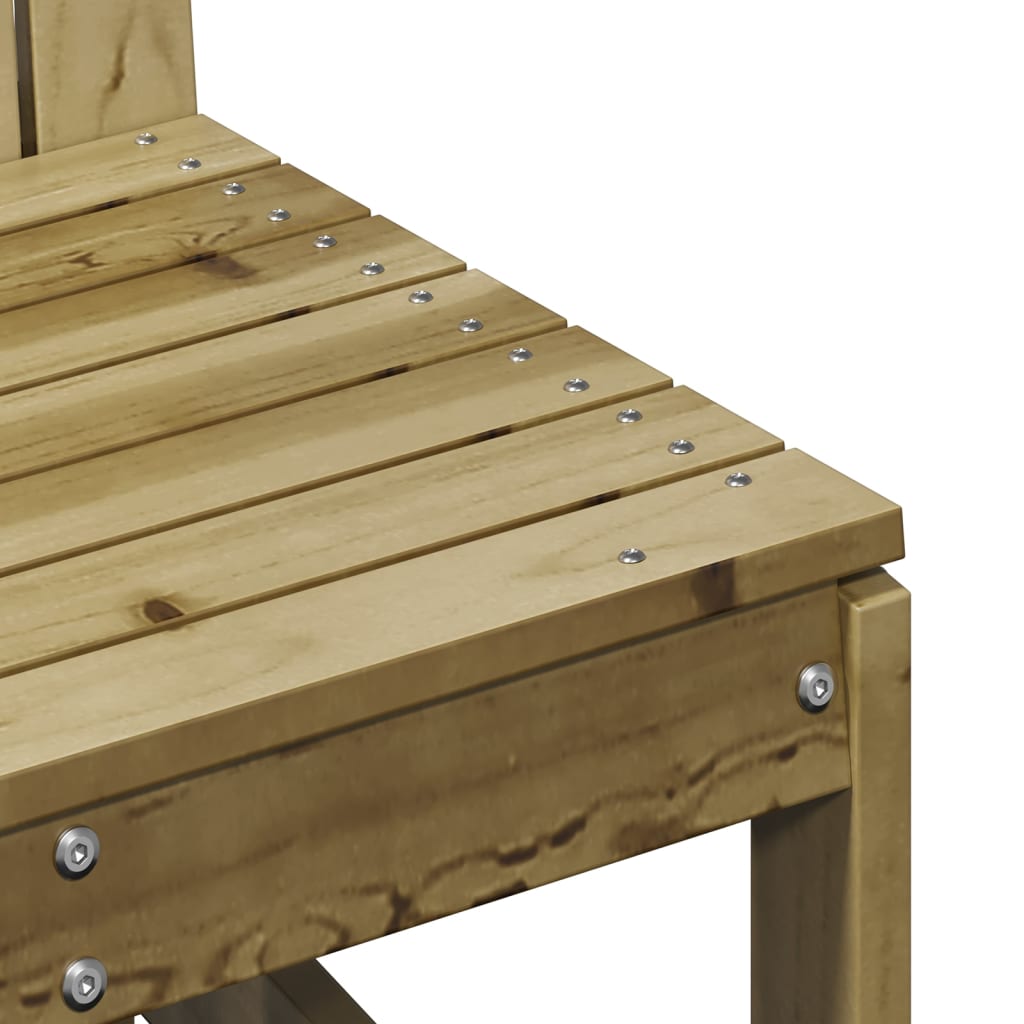 vidaXL Salon de jardin 3 pièces en pin imprégné