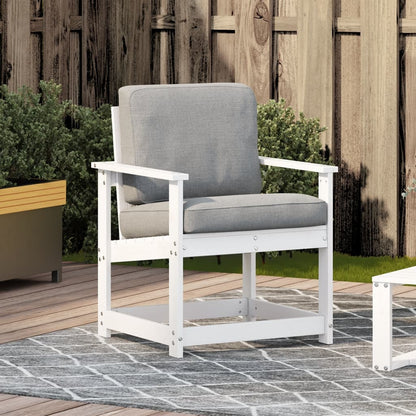 vidaXL Gartenstuhl Weiß 62x56x77 cm Massivholz Kiefer
