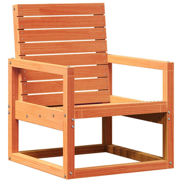 vidaXL Chaise de jardin marron cire 57,5x63x76 cm Bois de pin massif