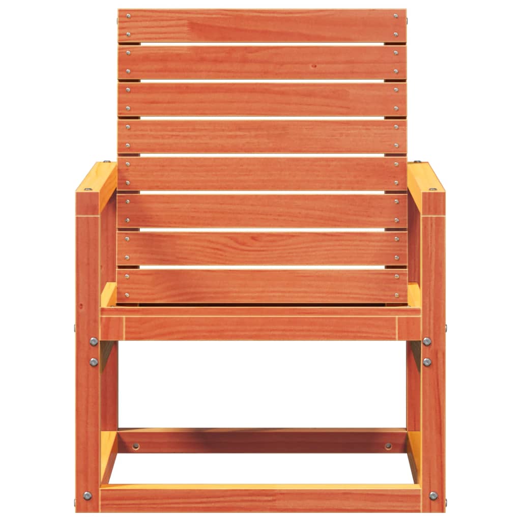 vidaXL Chaise de jardin marron cire 57,5x63x76 cm Bois de pin massif