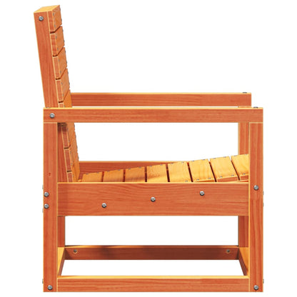 vidaXL Chaise de jardin marron cire 57,5x63x76 cm Bois de pin massif