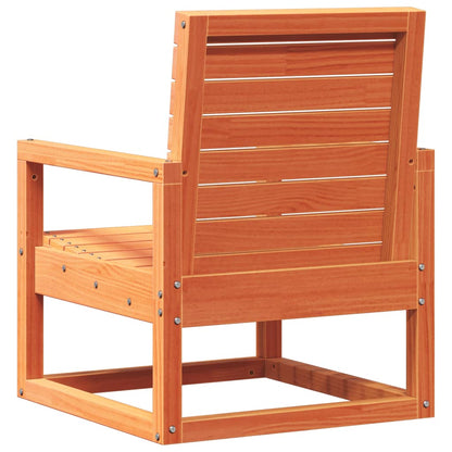 vidaXL Chaise de jardin marron cire 57,5x63x76 cm Bois de pin massif
