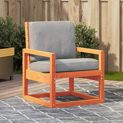 vidaXL Chaise de jardin marron cire 57,5x63x76 cm Bois de pin massif