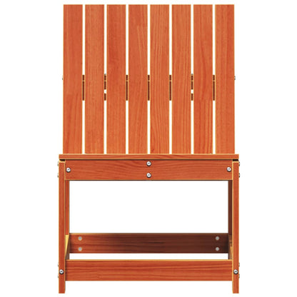 vidaXL Gartenstuhl Wachsbraun 50,5x55x77 cm Massivholz Kiefer