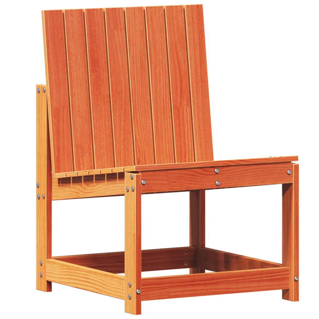 vidaXL 3-tlg. Garten-Lounge-Set Wachsbraun Massivholz Kiefer