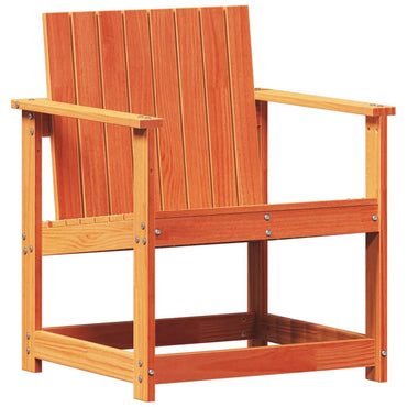 vidaXL Chaise de jardin marron ciré 62x56x77 cm Bois de pin massif